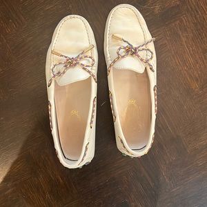 Tods flats 36.5 white multicolour details